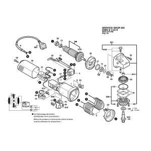 Bosch GWS 6-115 E (0601375708-EU)